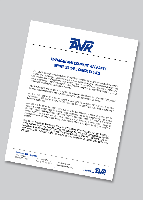 HDL / Series 53: Ball Check Valves